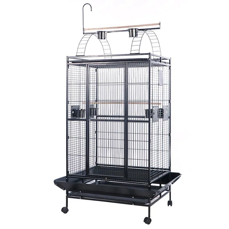 Large Wire Bird Cage, Parrot Breeding Cage, Starling, Cockatiel, Budgerigar, Hyacinth, Macaw ，Cockatoo and Other Flight Cages