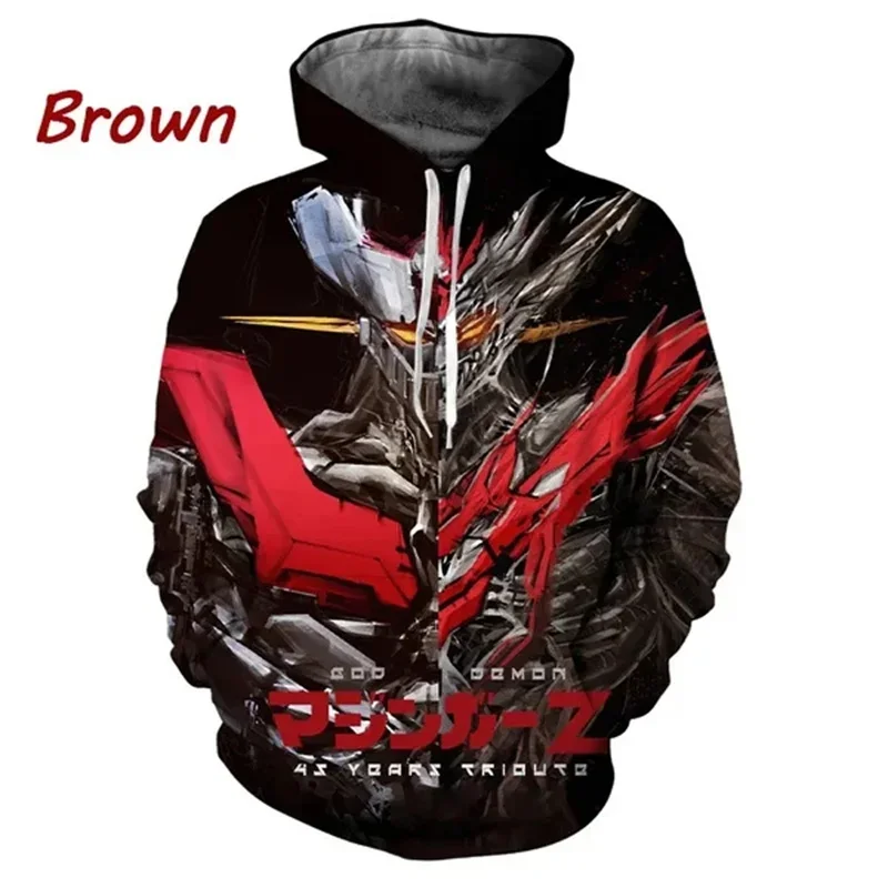 الرجال والنساء اليابانية الرسوم المتحركة هوديز ، مجلة التلفزيون ، Mazinger Z هوديي ، البلوفرات طباعة 3D ، أزياء هاراجوكو ، ملابس Y2K