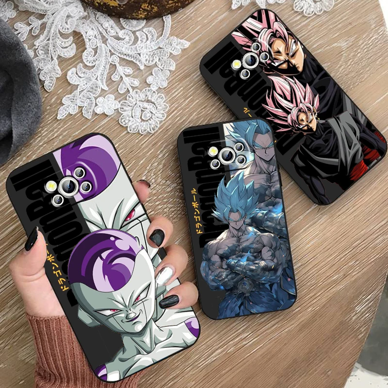 D-Dragon Ball Z Goku Cool For Xiaomi Mi Poco F5 F4 F3 X6 X5 X4 X3 M6 M5 M5S M4 M3 C65 Pro GT NFC 5G Black TPU Phone Case