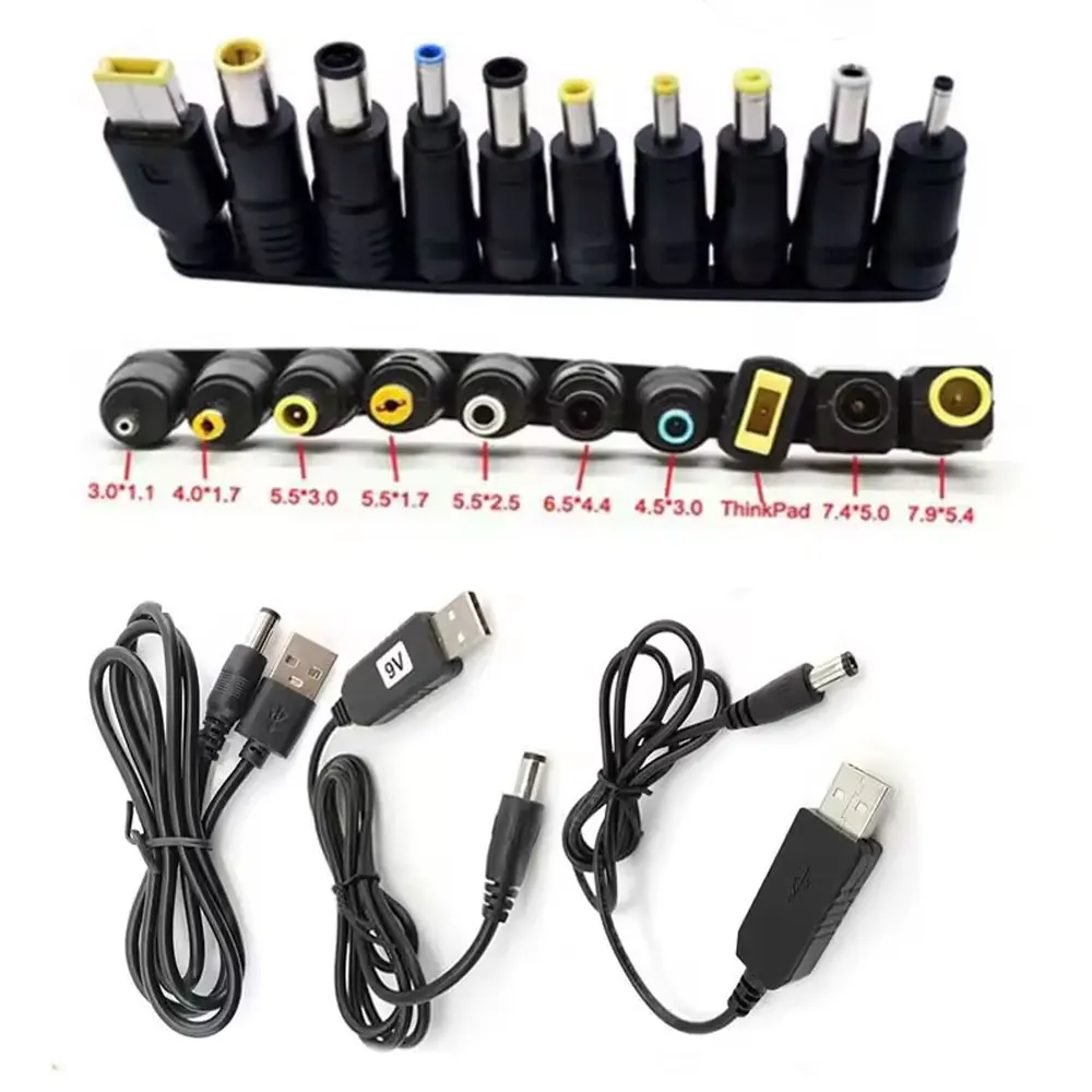 DC 5V to 9V 12V USB Power Boost Line Step UP Module Converter Cable 5.5x2.1mm Plug to DC Male Tips Adapter