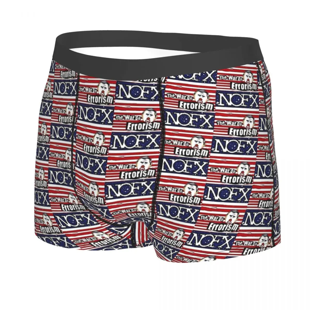 Nofx Men Boxer Briefs Punk Rock Band Highly Breathable Underpants High Quality Print Shorts Gift Idea