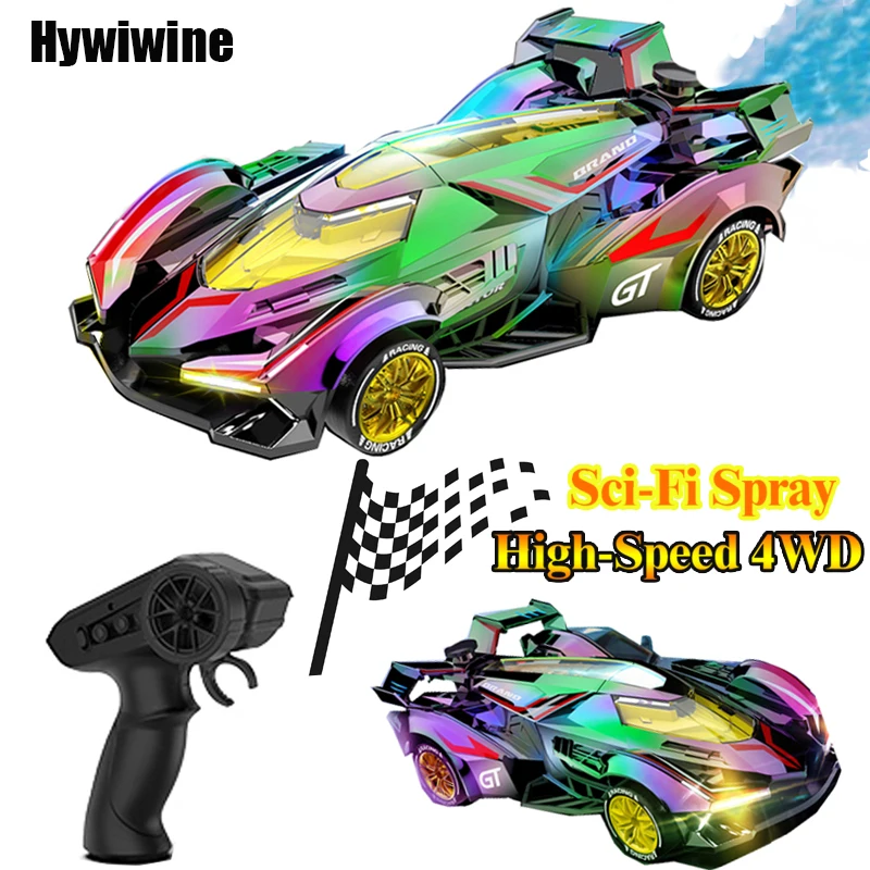 RC Racing Car 2.4G Neon Laser 4WD High Speed Sport Electric Drift Vehicle Remote Control Toys For Kids Christmas Birthday Gifts
