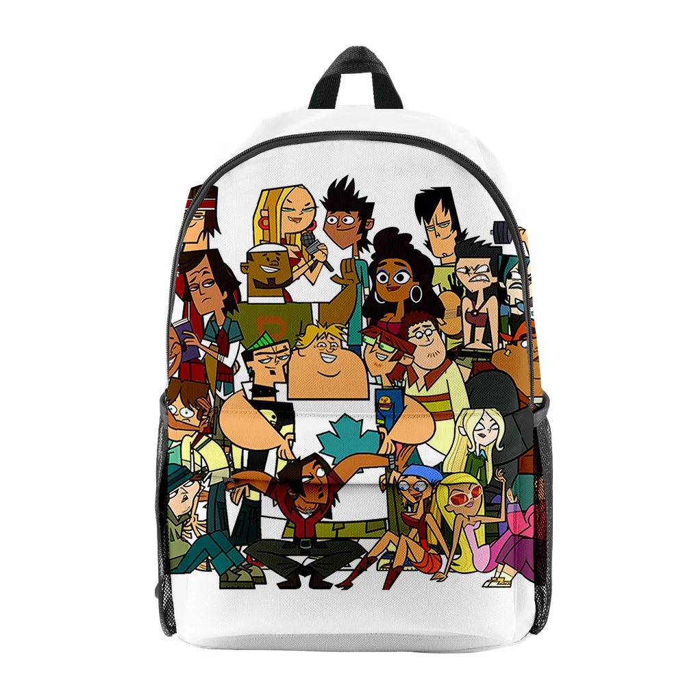 Classic Novelty Total Drama pupil Bookbag Notebook Backpacks 3D Print Oxford Waterproof Boys/Girls Fashion Travel Backpacks