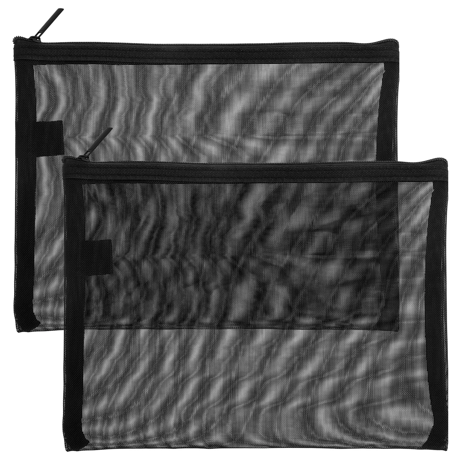 

2pcs Mesh Bags Travel Makeup Organizer Nylon Toiletry Pouch Small Waterproof Storage Bag For Women With Zipper Durable