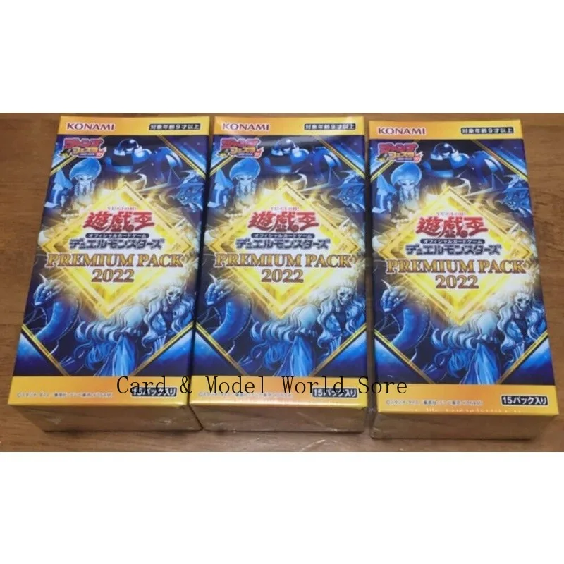 YuGiOh Konami Official Premium Pack 2022 Booster Box Japanese Yugioh NEW Jump Festa 3 Boxes Sealed