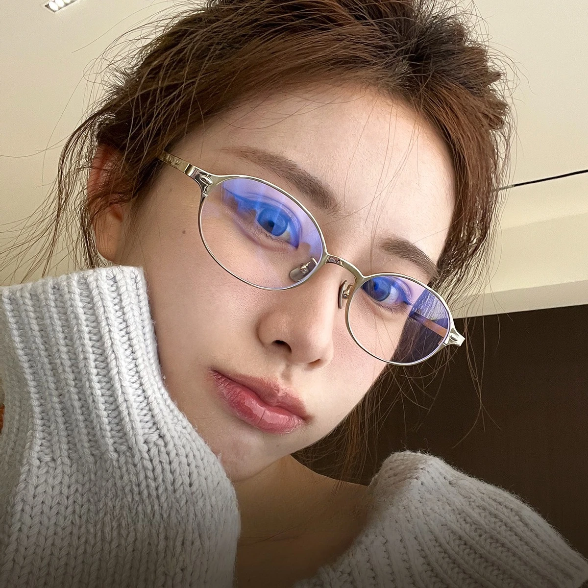 

Маленькая оправа, изысканная красочная овальная оправа для очков из сплава для мужчин и женщин, близорукость, пресбиопия, линзы по рецепту, очки