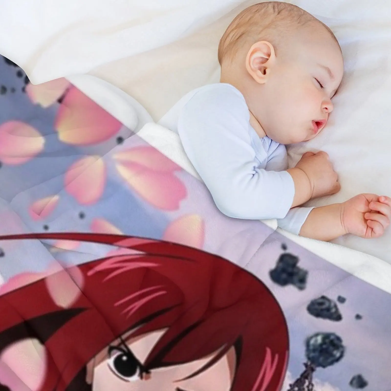 إرزا القرمزي رمي بطانية كيس النوم البطانيات الأرائك من الديكور أريكة عملاقة تتحرك البطانيات #5