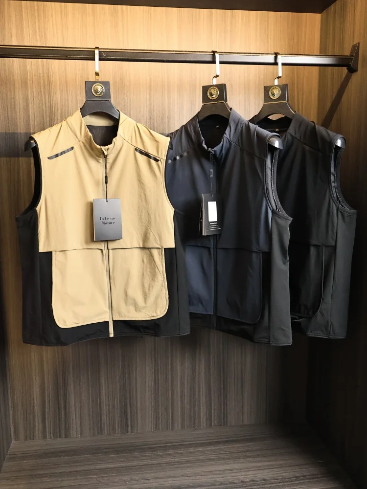 

Lightweight Functional Sle! Spring Autumn Men's Outdoor Sports Versatile Moisture ng Breathable Faionable Stand Coll...