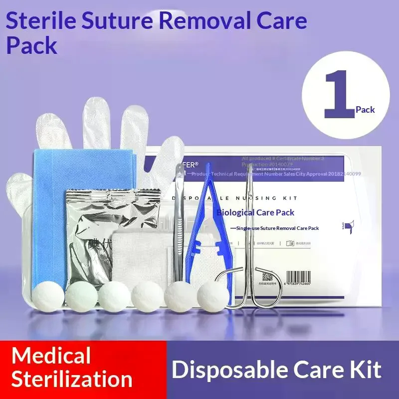 Sterile Disposable Dressing Replacement Tool Kit, Debridement, Suturing, Disinfection, Wound Care Tool Kit