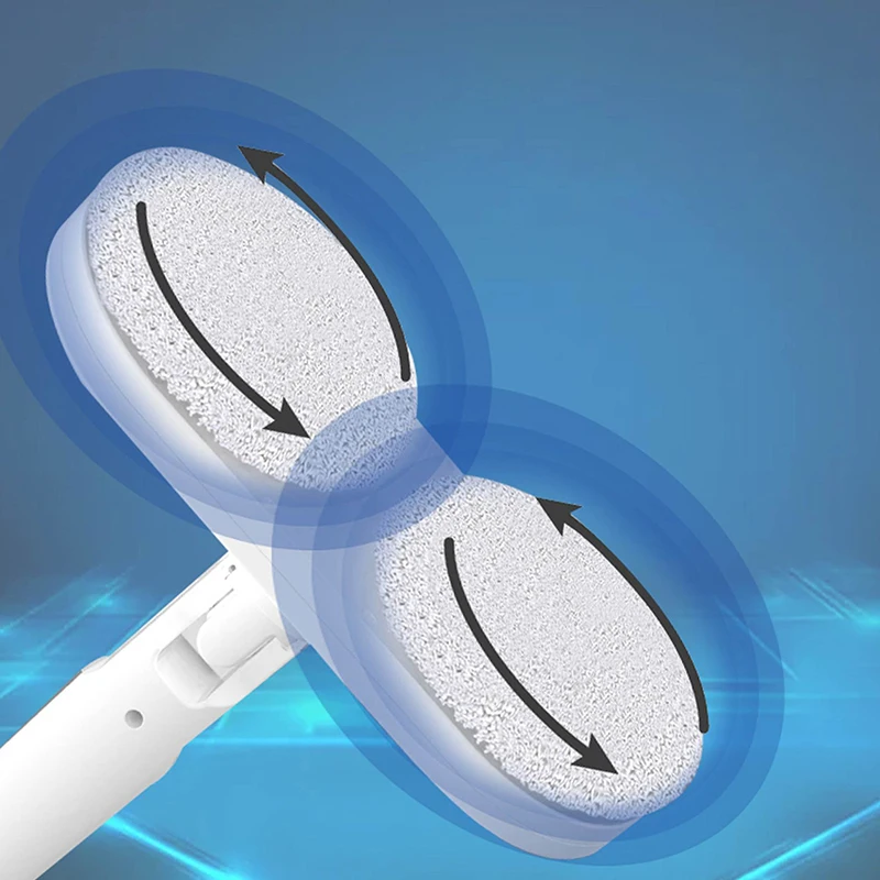 Mocio per pavimenti robot senza fili - Macchina per la pulizia elettrica intelligente (spuntamento automatico, autonomia di 120 minuti, per pavimenti duri/casole)