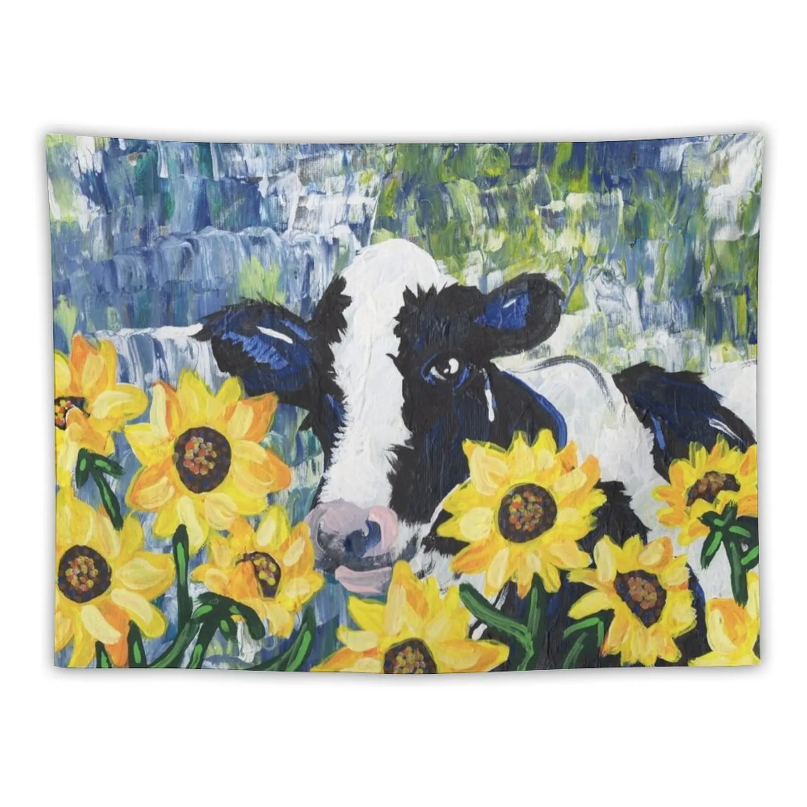 

Cow in the Sun Tapestry Wall Carpet House Decorations Tapestry