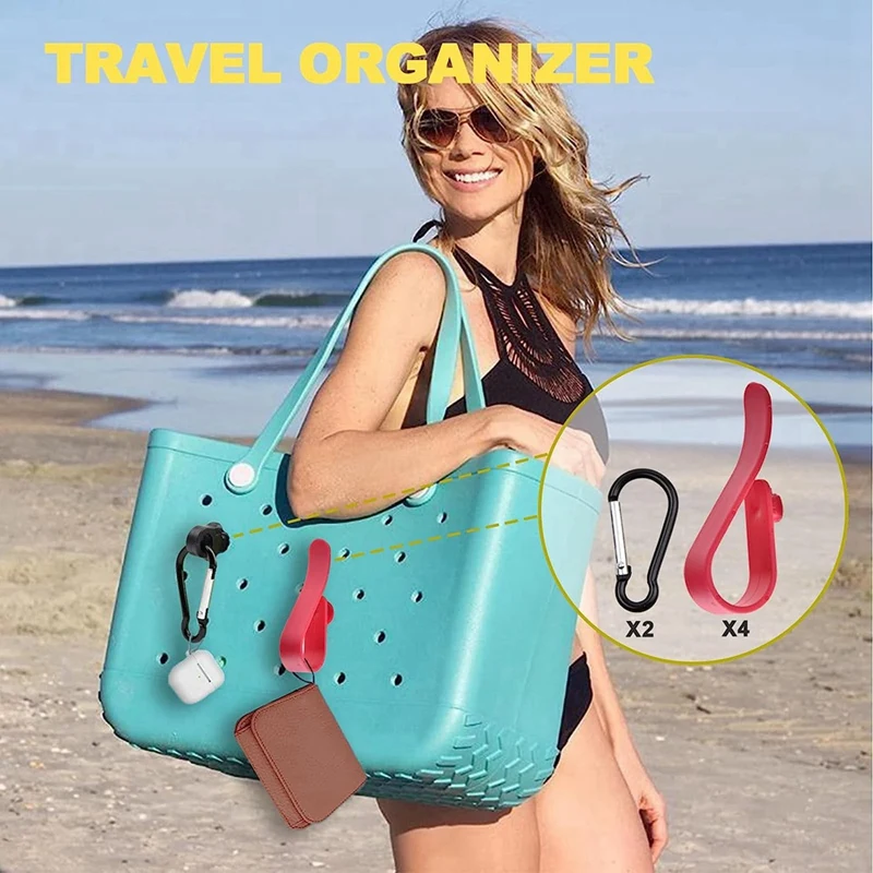 Accesorios para bolsos Bogg, organizador de viaje, dijes con ganchos, 10 piezas