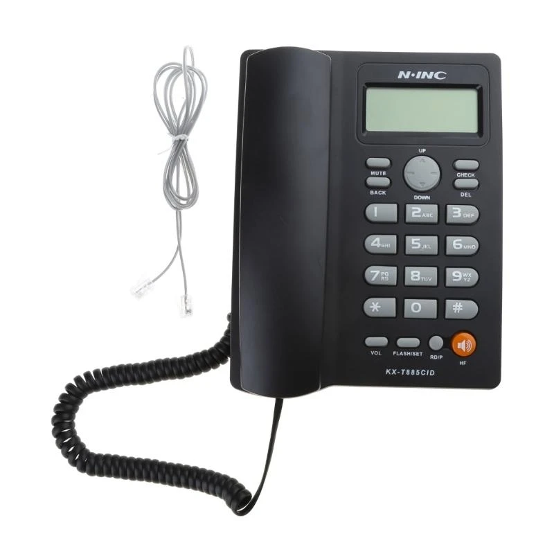 Corded Landline Phone Big Button Landline Phone with Caller Identification