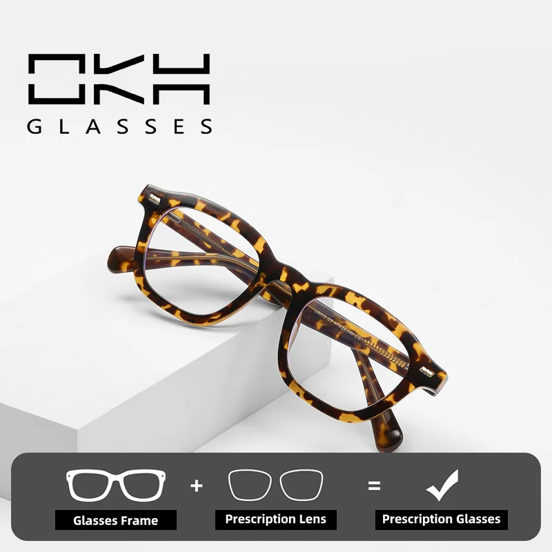 

OKH классические стильные очки с защитой от синего света и радиации, мужские очки для чтения по рецепту, близорукость