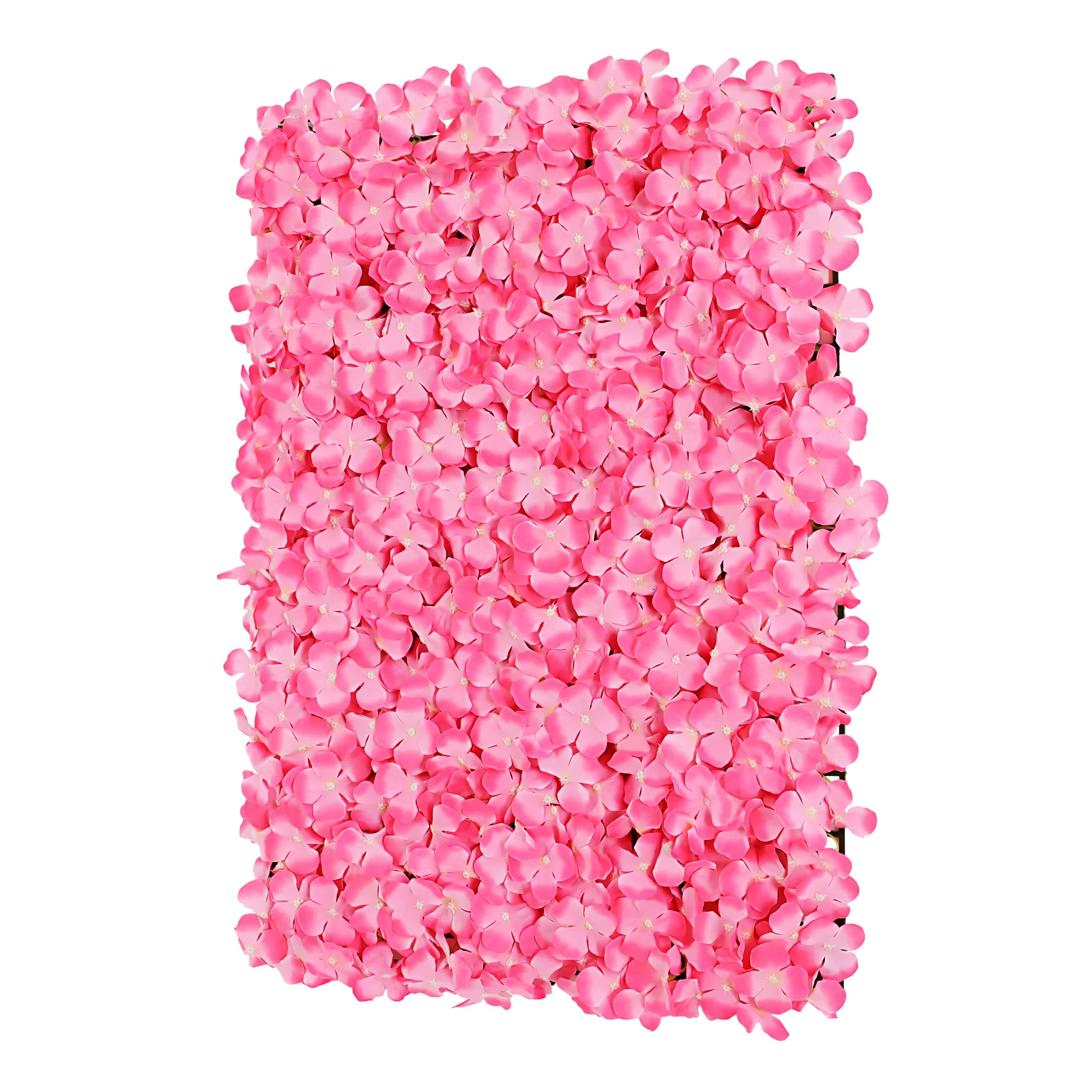 

10 Pack 24''x16'' Artificial Flower Wall Panel Pink Flower Wall Panels Artificial Flower Wall Mat Silk Rose Flower Panels