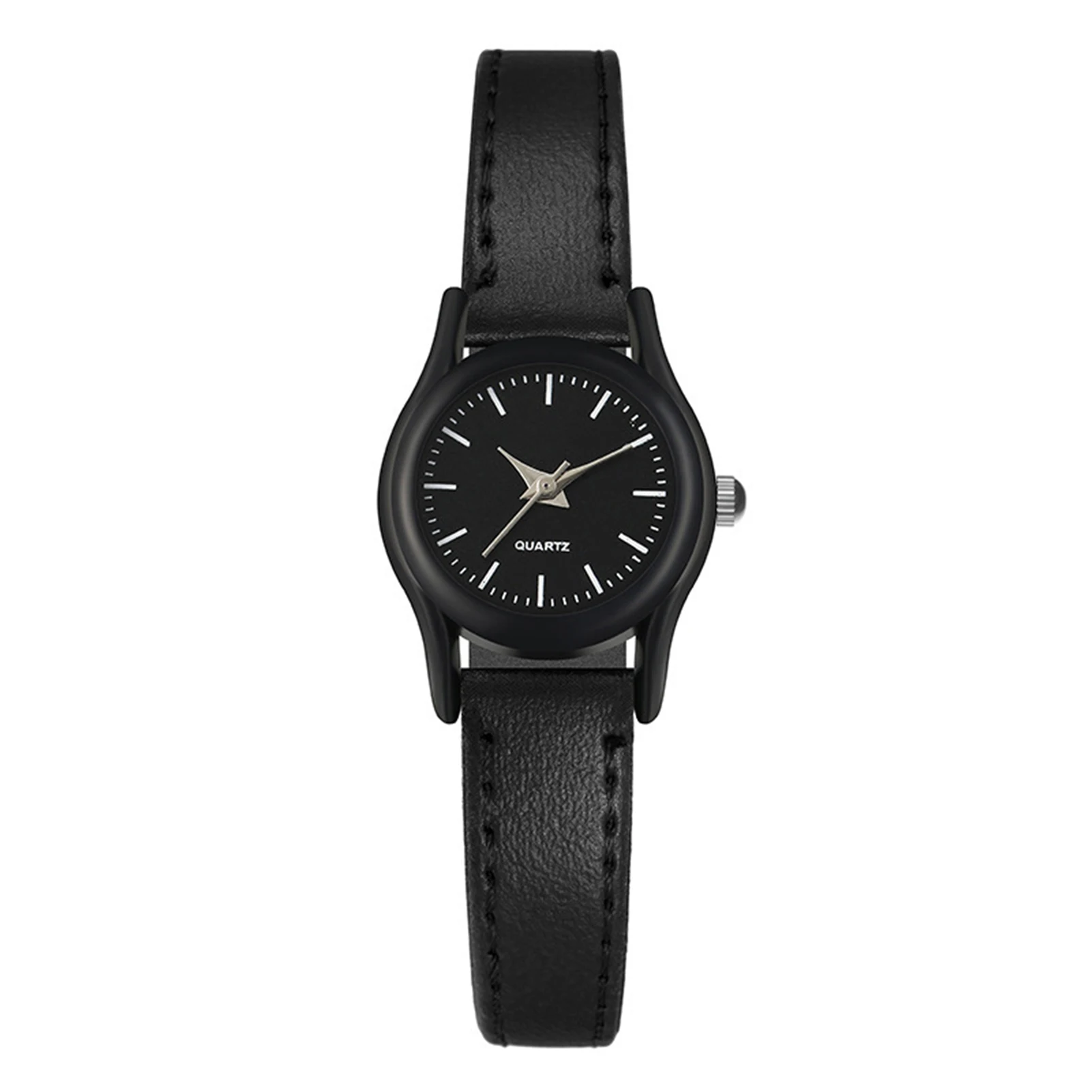 Valentines Paar Horloges Minimalistische Ronde Wijzerplaat Leren Band Quartz Polshorloge Elegant Valentijnsdag Cadeau