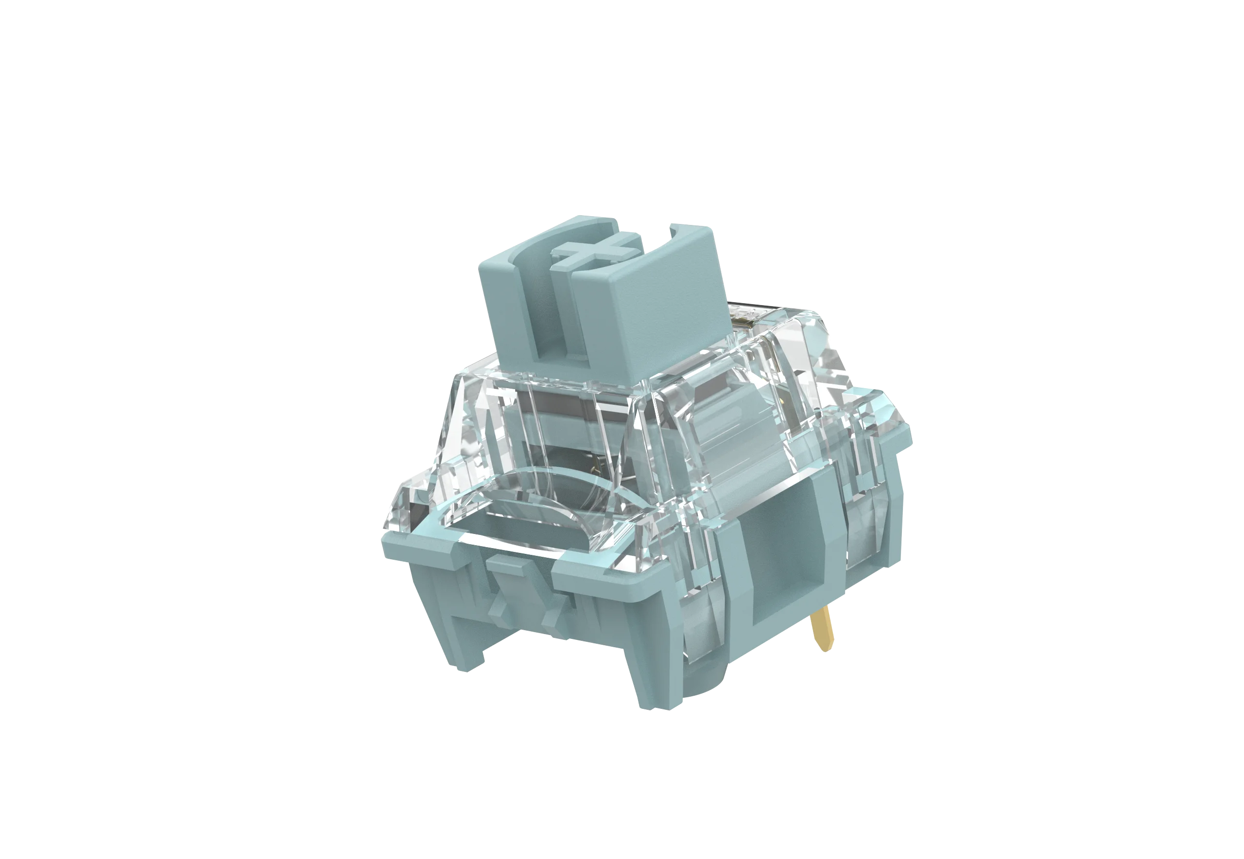 

TTC Silent Bluish White Switch, Dust-Proof Stable Factory Pre-lubed Double silent Tactile Mechanical Keyboard Switch