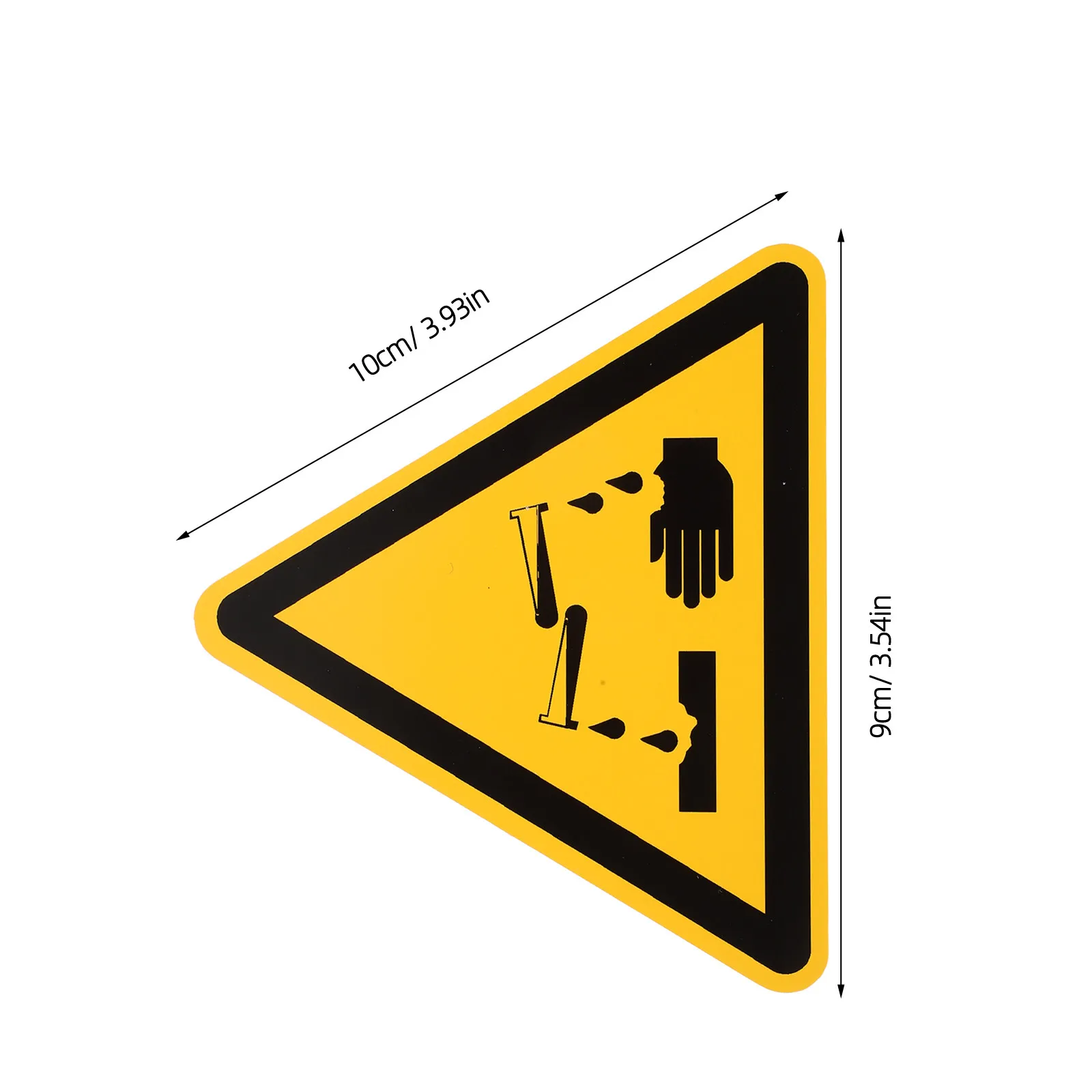 5Pcs Corrosion Warning Labels Self Adhesive 4x4 Inch Waterproof Chemical Safety Sticker Industrial Warehouse Hazard Sign