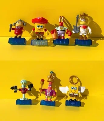 Neue marke original bloks catoon spoog puppe krabben diy zubehör leqimowan