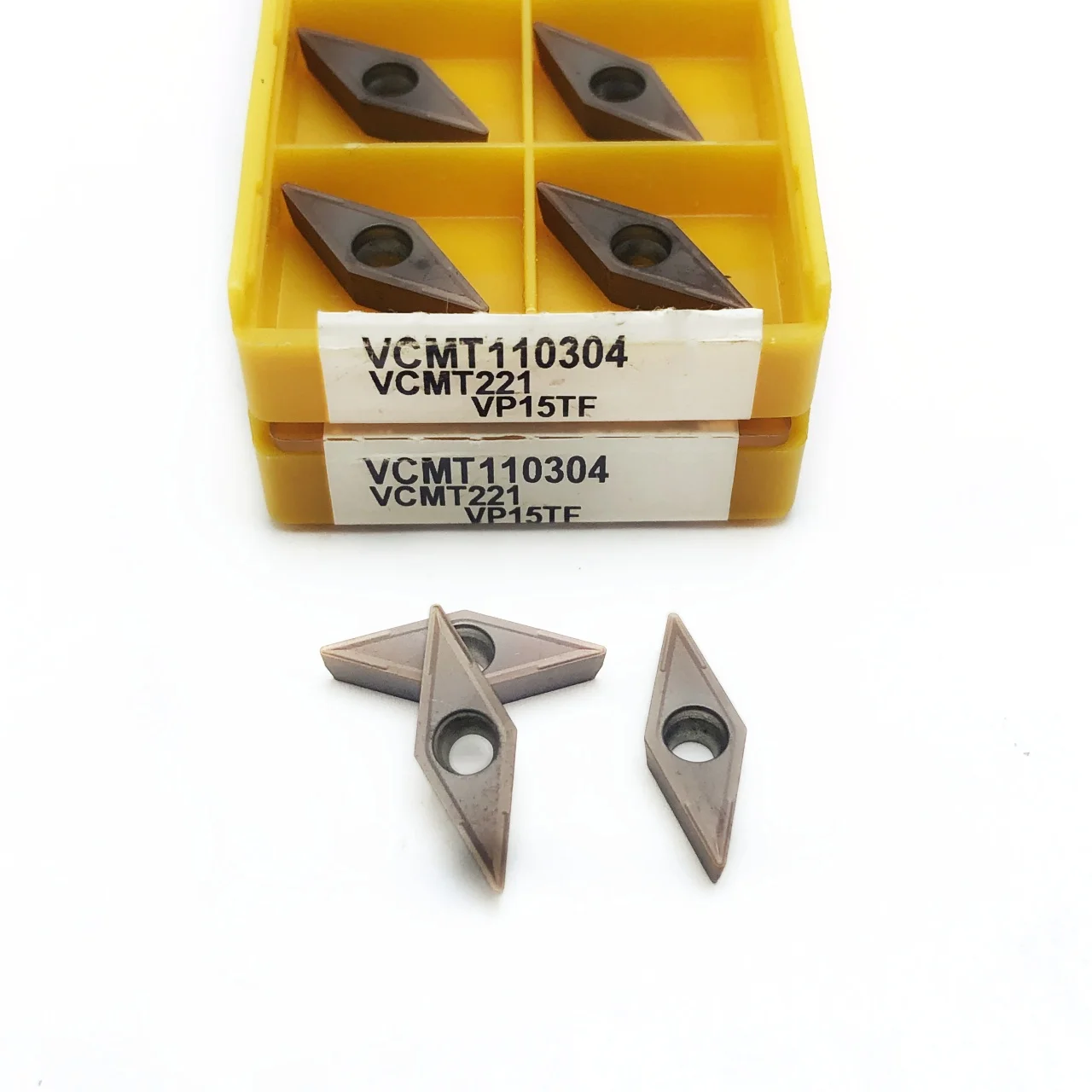 Original VCMT110304 VP15TF UE6020 Alloy Blades VCMT110304 CNC Lathe Tools Turning Inserts Hard For Stainless Steel