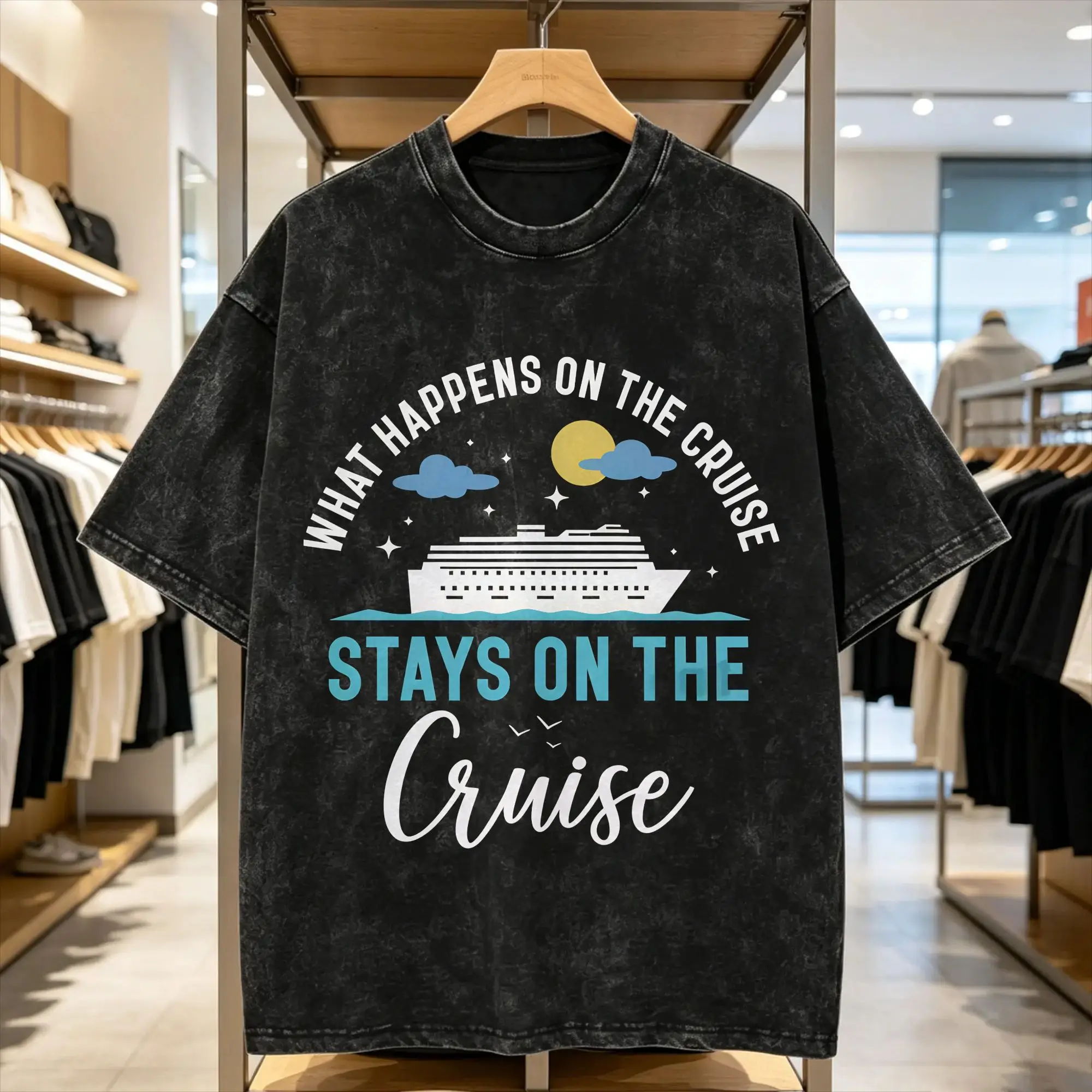 Men's Funny Cruise T Shirts  Tees Beach Street Style Short Sleeve T Shirt O-Neck Hippie Casual Tee Shirt Cheap