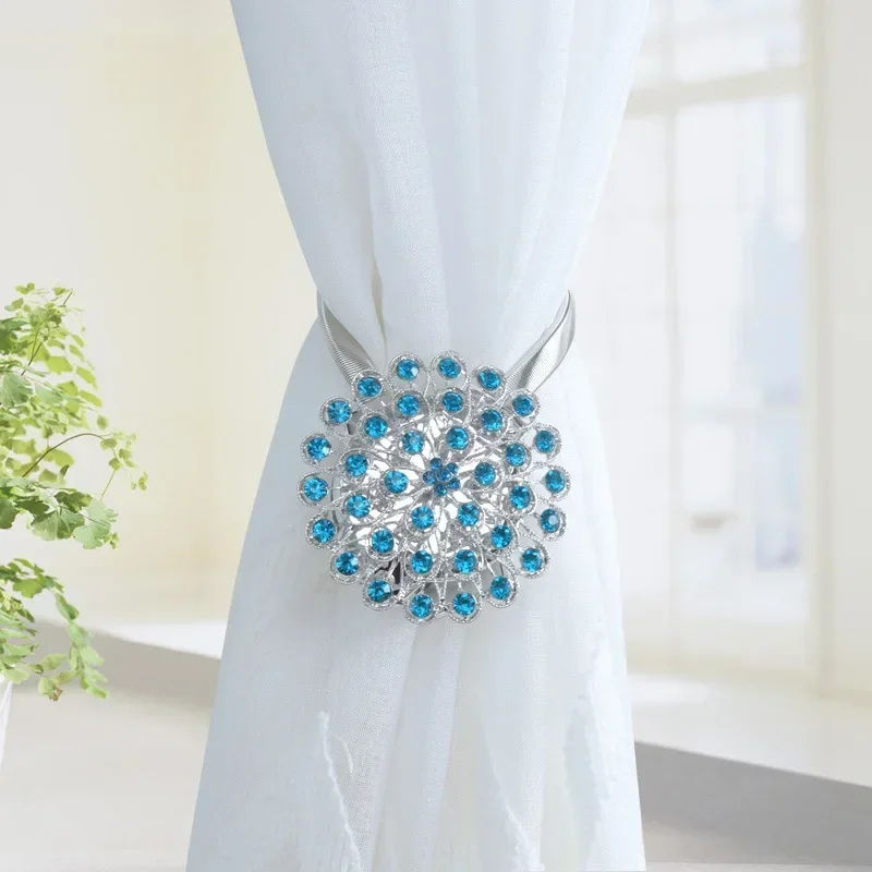 Stylish Shaped Magnet Flower Curtain Tieback Magnetic Curtains Buckle Window Screening Ball Clip Holder Room Accessories Karnisz