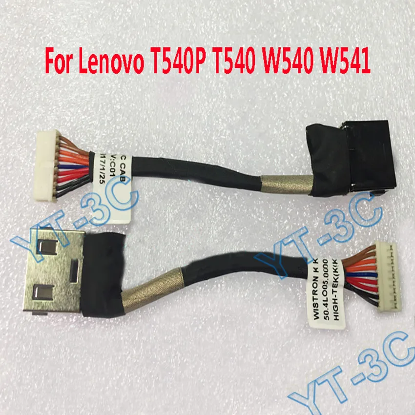 1-10PCS Laptop DC Power Jack Mit Kabel DC Stecker Laptop Buchse Power Für Lenovo T540P T540 W540 w541