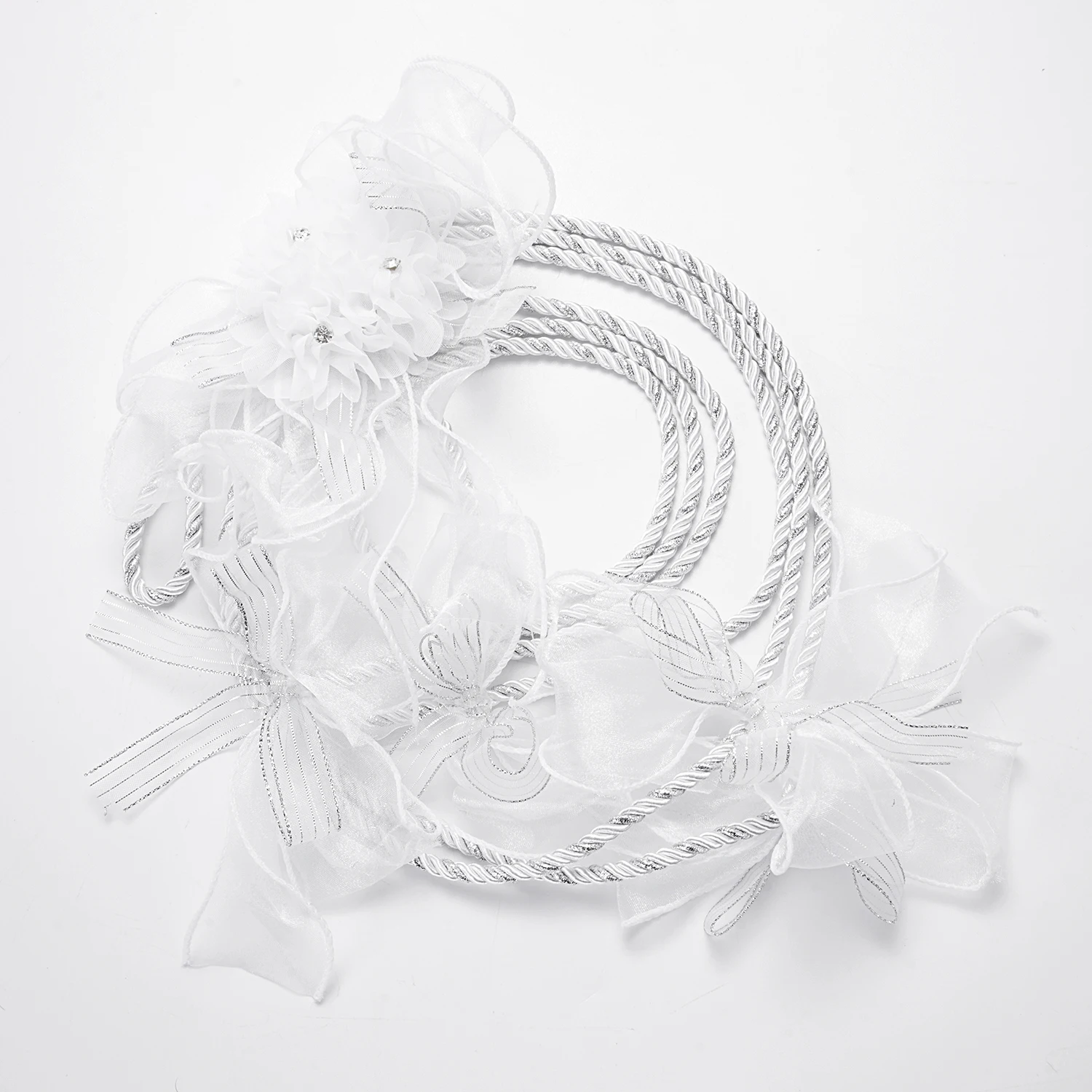 Wedding Lasso Rope Rose Traditional Ceremony Bond Unity Cord Catholic Bridal Party Favor Fabric Decorative Rope For Outdoor