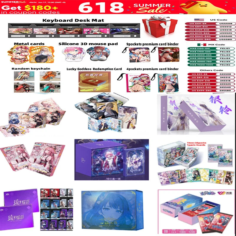 

2024 Boxes Goddess Story Cards Ika XP Archives 2 Cards Games Girl Party Swimsuit Bikini Feast Booster Box Hobbies Toys Gift