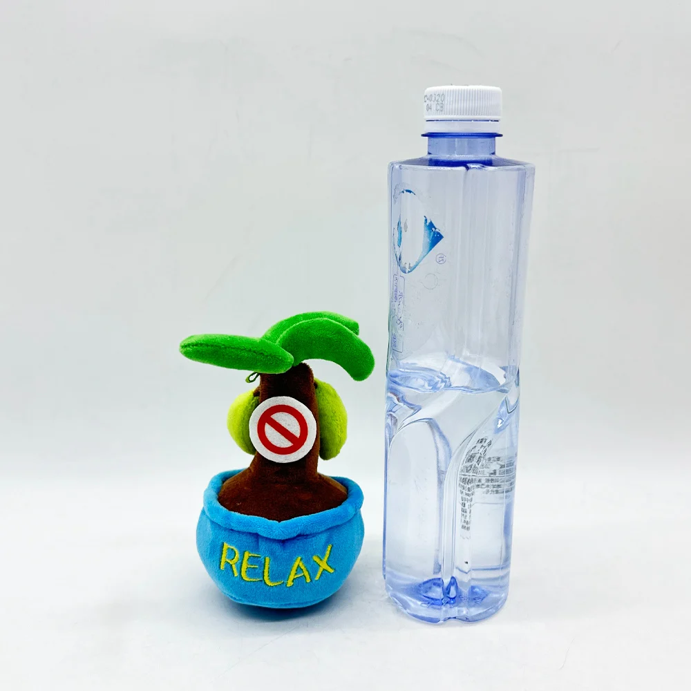 13-47cm Cartoon Potting Succulent Plants Coconut Tree Plush Toy Soft Stuffed Plant Green Banana Doll Creative Funny Pine Decor