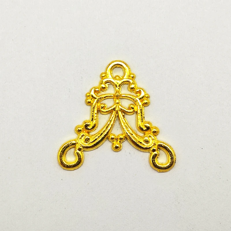 GraceAngie 15pcs Antique 3 Color Mix Sale Three Holes Connectors Handmade DIY Vintage Fine Jewelry Necklace Earring Findings