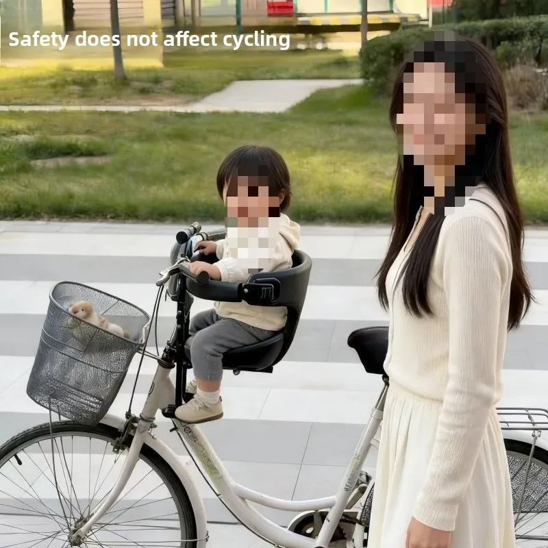 Bicycle Child Seat Front Hanging Baby Child Safety Front Seat Baby Bicycle Hanging Handle Quick Removal Toilet