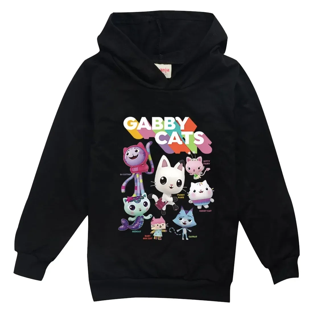 Gabbys Doll House Hoodie Children Spring Autumn Kids Long Sleeve Coats Boys Gabbys Cats Sweatshirt Girls Casual Clothes
