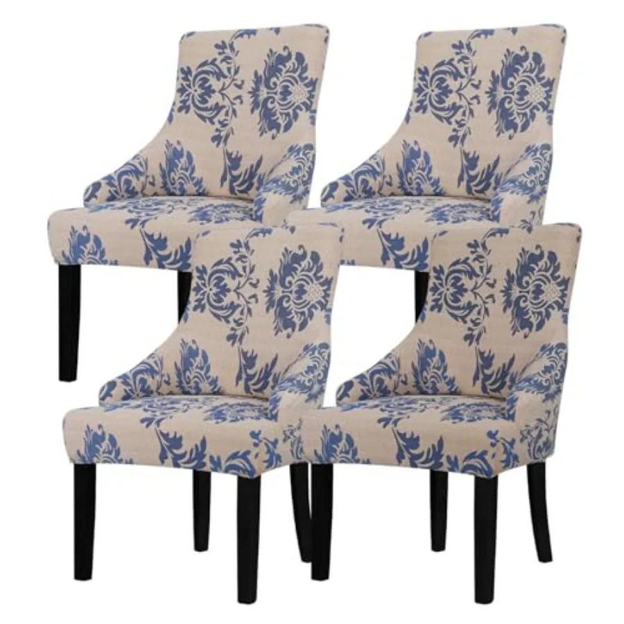 

Чехлы для кресел Wingback с узором - Эластичные чехлы для обеденных стульев Wingback, чехлы для боковых стульев Wingback, чехлы для кресел Wingback без подлокотников