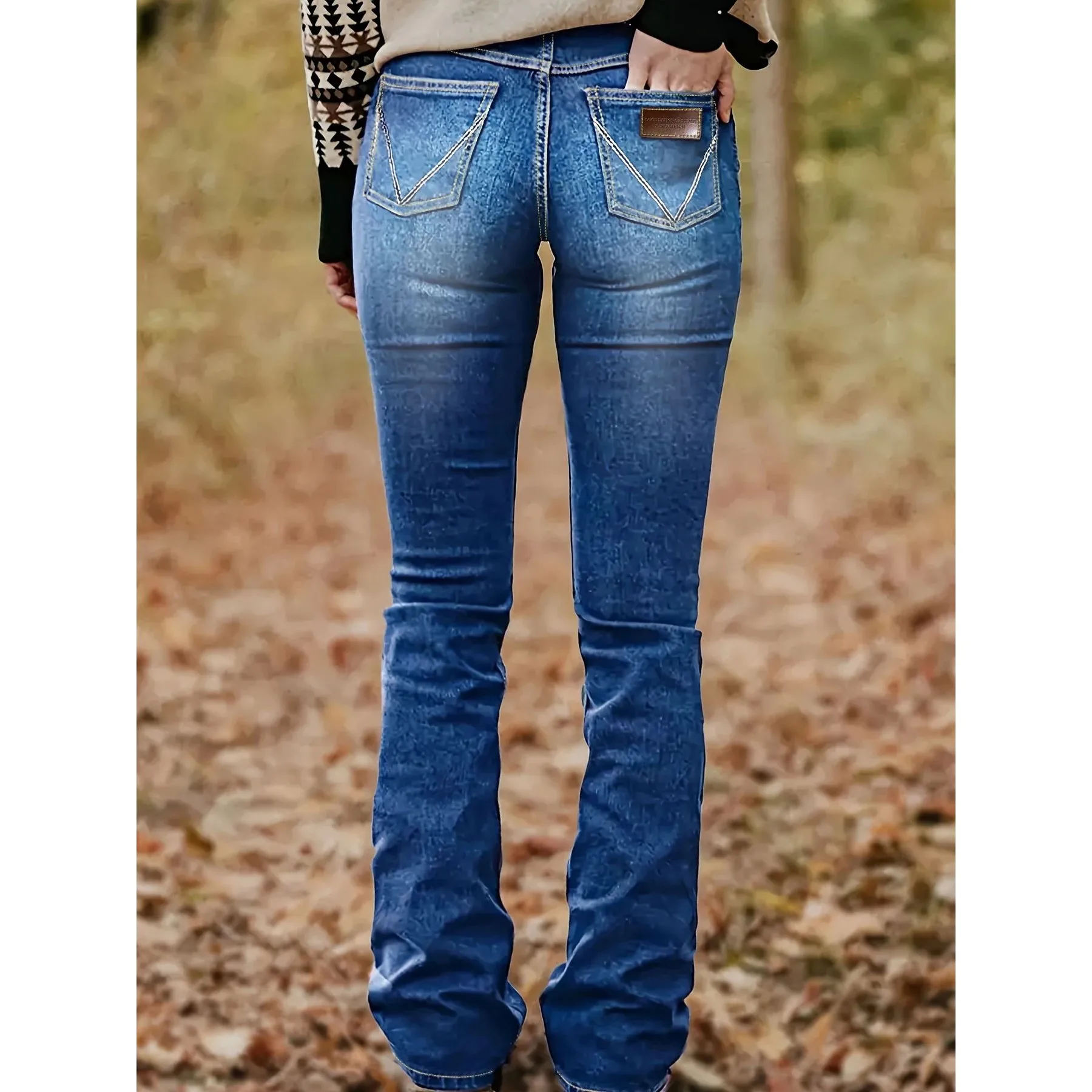 

Женские джинсы больших размеров, светло-голубые, с высокой талией, расклешенные, из прочного полиэфирного волокна, унисекс, с завязками на талии, коллекция Лето 2015