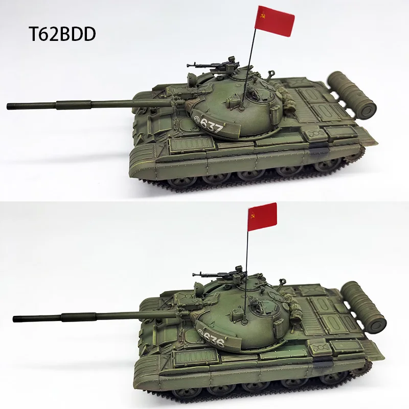

1/72 Scale Soviet T62BDD Main Battle Tank Simulation Model Collectible Souvenir Static Display Gift Toy Decoration
