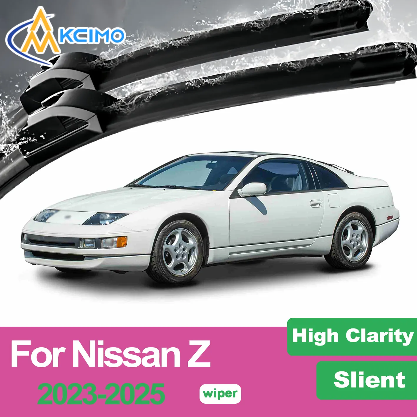 

2 Pack Silent Beam Wiper Blades For Nissan Z 2023-2025 Noiseless All-Weather Design Windshield Rain Brush Accessories