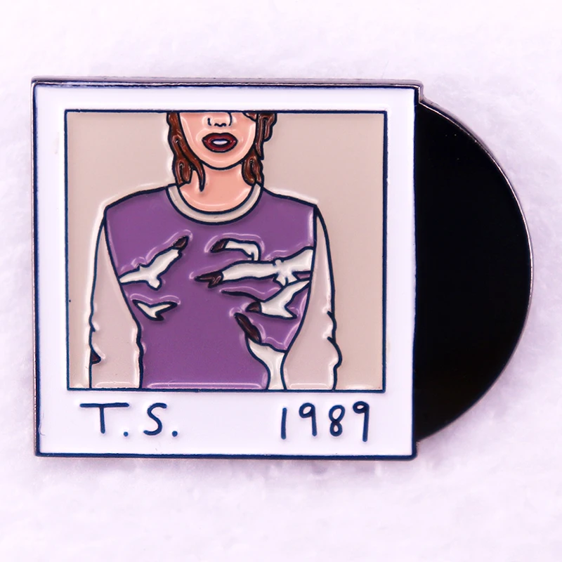 1989 Music Album Vinyl Records Badge Enamel Pin Swifties Gift Brooch Jewelry