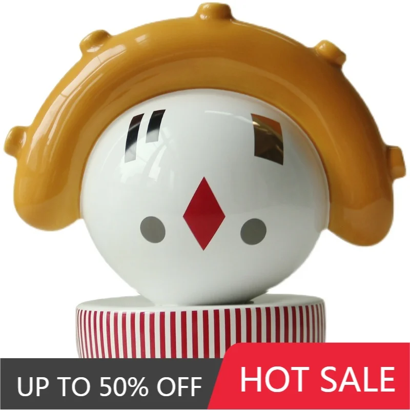 Modern Ceramic Ornaments Desk Kawaii Figurine Designer Luxury Creative Doll Living Room Home Decoration Accessories Gift Ideas