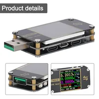 1pc USB Tester FNB38 Current And Voltage Meter USB Tester QC4+ PD3.0 2.0 Fast Charging Protocol 69*30*9.5mm Electrical Equipment