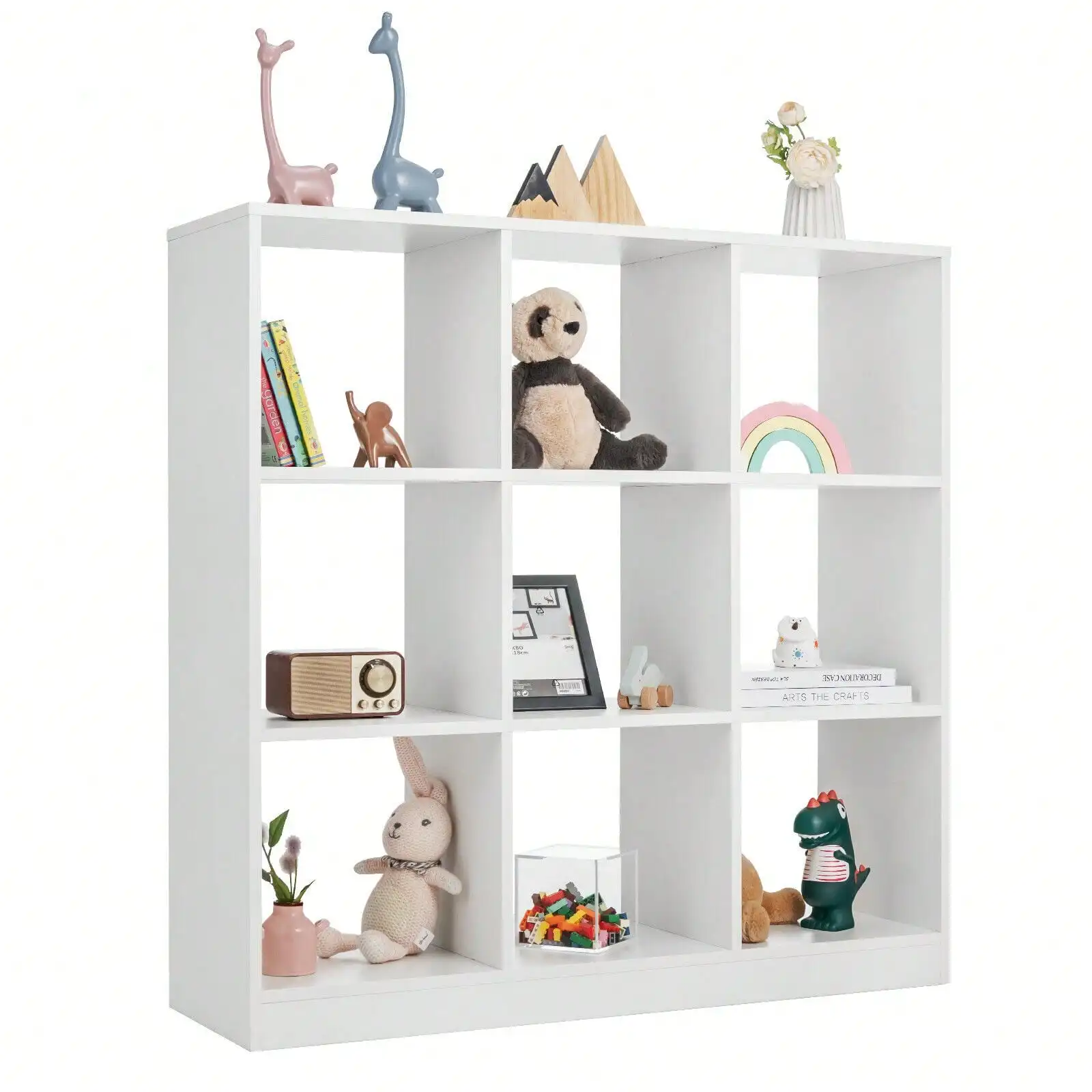 

Toy Storage Organizer 9-Cube Bookcase for Books Toys Ornaments