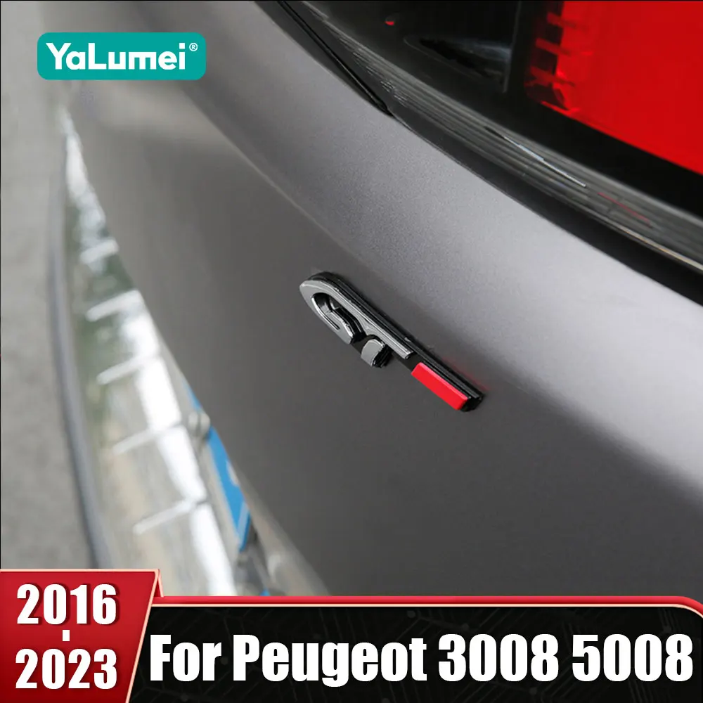 Car Rear Trunk  Emblem Badge Trim Sticker For Peugeot 206 207 208 306 307 308 T9 408 508 5008 3008 4008 406 407 2008 SW CC GT