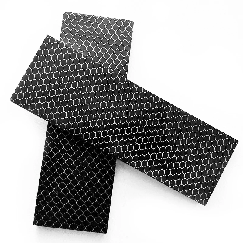 2 قطع العسل نمط C-Tek DIY مقبض السكين المواد الراتنج لوحة ثعبان الحبوب مقلاع مقبض المواد 120x40x8 مللي متر