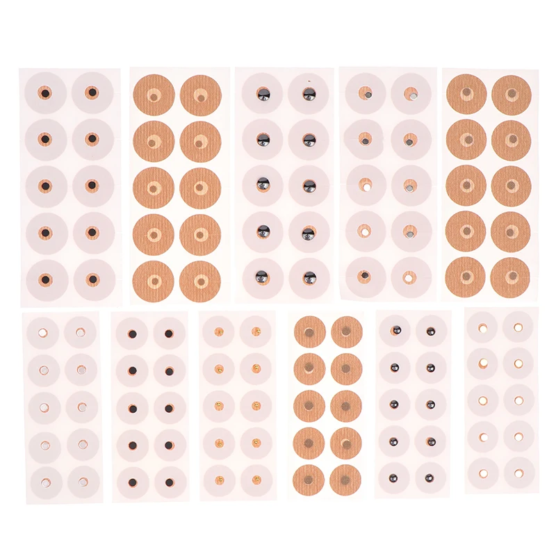 10 Pcs/Sheets Gold-plated Magnetic Beads Pellets Ear Points Stickers Acupuncture Relaxation Massage Probe Weight Loss Slim