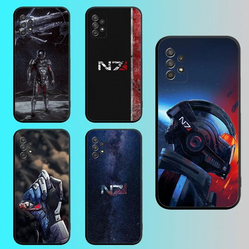 N7 Game M-Mass E-Effect  Phone Case For Samsung S 25,24,21,22,23,30,20,Ultra,Plus,Fe,Lite,Note,10,9,5G Black Soft