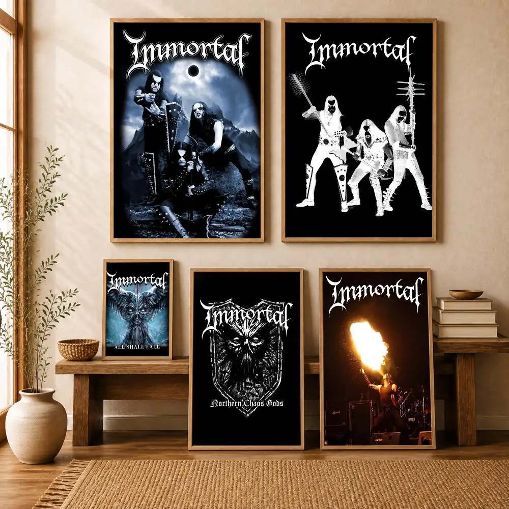 I-IMMORTAL-N-Northern C-Chaos Gods Poster Wall Stickers HD Painting Self Adhesive Wall Decals for Bedroom Living Room Home Decor