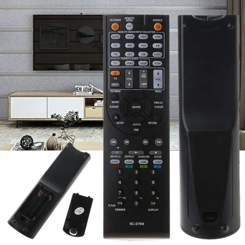 RC-879M Replaced Remote Control Controller for Onkyo AV Receiver TX-NR535 TX-SR333 HT-R393 HT-S3700 Accessories