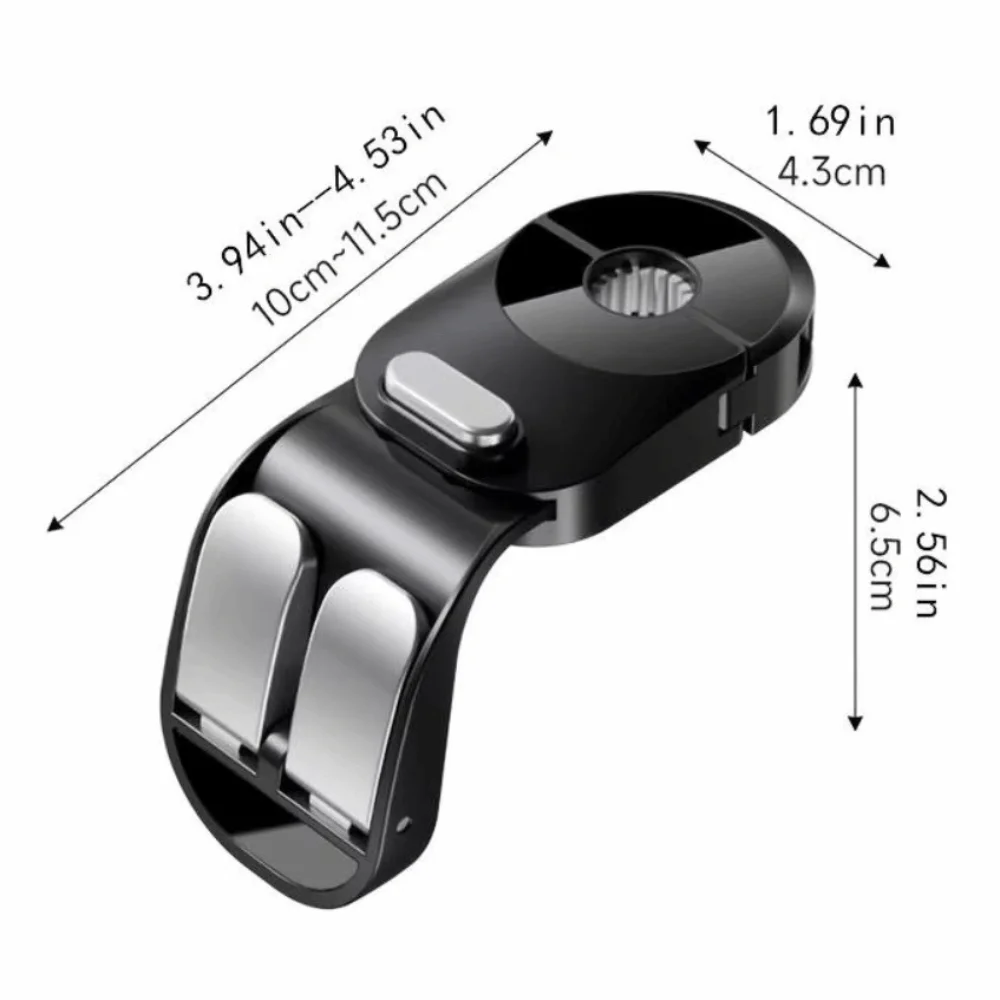 Double Hooks Car Back Seat Storage Hook Foldable Auto-Rebound Auto Seat Headrest Hooks Multifunction Strong Load-bearing 4