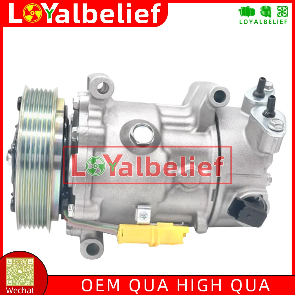 AC Compressor SD6C12 For Peugeot 207 208 307 308 Partner Citroen C3 9670318880 9659875780 9678656080 9651910980 9671216280