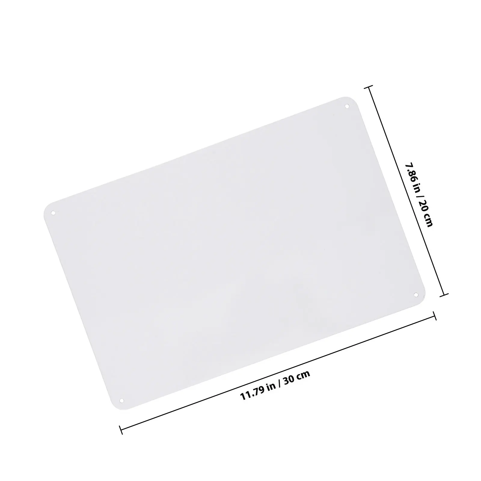 2Pcs Blank Metal Signs Sublimation Metal Blanks Sign Blanks Pre-Drilled Holes Yard Sign DIY Projects Sublimation Signs